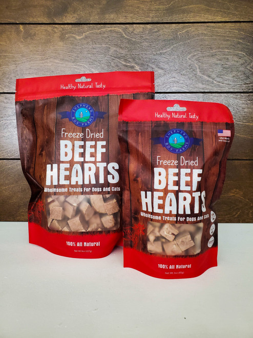 FREEZE DRIED BEEF HEART TREATS 3OZ