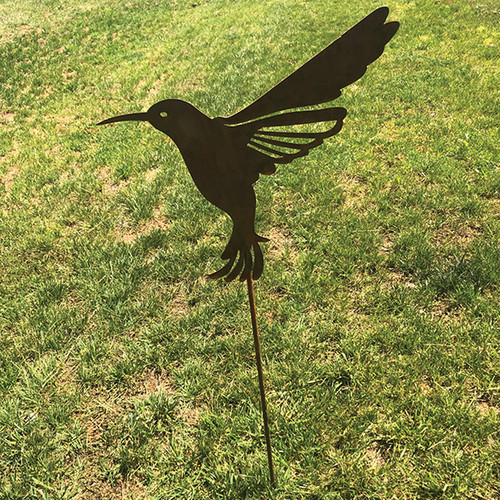 HUMMINGBIRD SILHOUETTE RUST