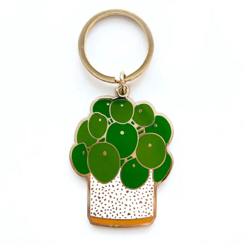 PILEA PLANT KEYCHAIN