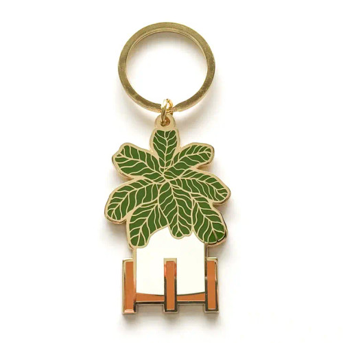 FIDDLE LEAF FIG PLANT KEYCHAIN