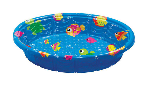 SUMMER ESCAPES ROUND PLASTIC WADING POOL 11.4 X 59 INCHES