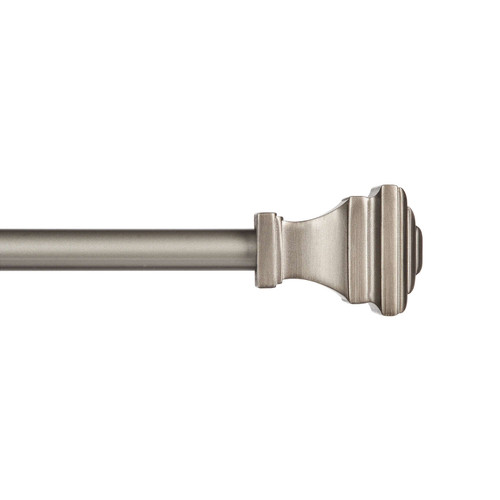 KENNEY PEWTER FAST FIT MILTON CURTAIN ROD 66 IN X 120 IN