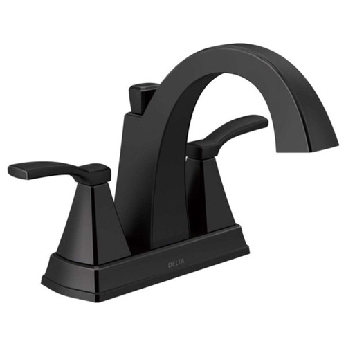 DELTA MATTE BLACK BATHROOM FAUCET 4 INCH