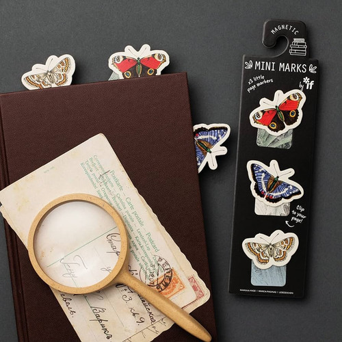 MAGNETIC MINI BOOKMARKS BUTTERFLIES