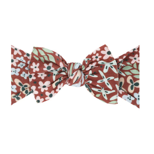 PRINTED KNOT HEADBAND SPICE FLORAL