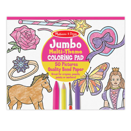 JUMBO COLORING PAD HORSES