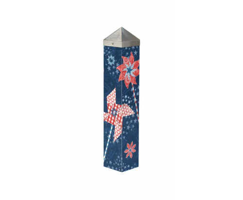 ART POLE 20" PATRIOTIC PINWHEELS