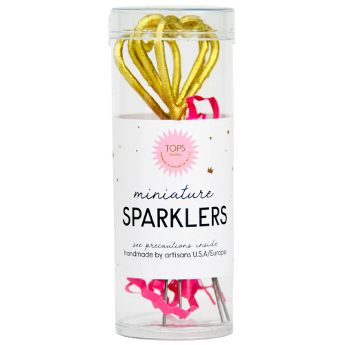 MINI HEART SPARKLERS TUBE 4"