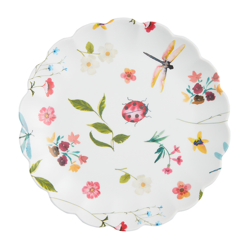 BUGS & FLOWERS OUTDOOR PLATE