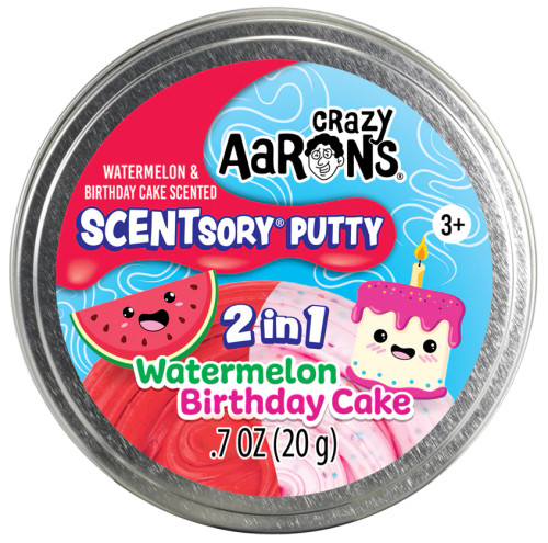 PUTTY SCENTSORY DUO WATERMELON BIRTHDAY CAKE 2.75"