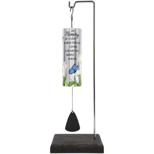 IN MEMORY CYLINDER SONNET CHIME  W/ STAND