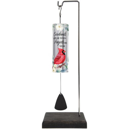 CARDINALS APPEAR SONNET CHIME  W/ STAND