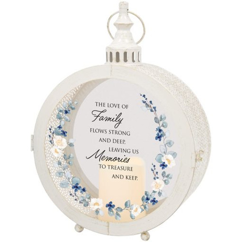 LOVE OF A FAMILY METAL LANTERN