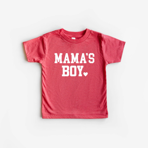 TEE SS MAMAS BOY RED