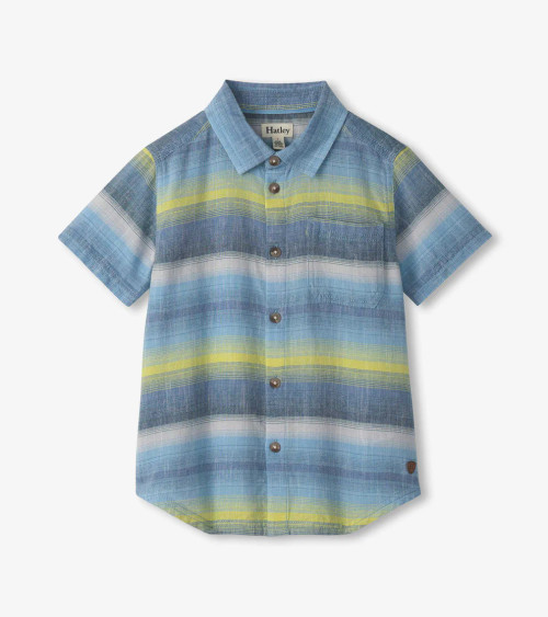 SHIRT LIME GREEN STRIPES BUTTON DOWN