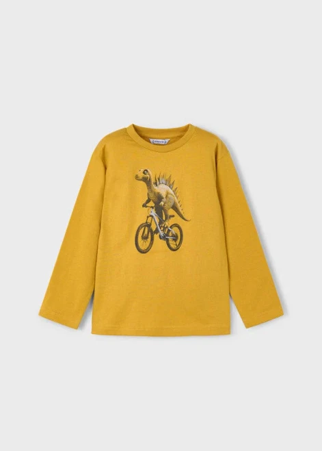 MUSTARD LS DINO SHIRT