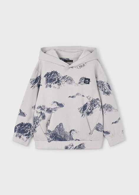 SMOKE PRINTED PULLOVER
