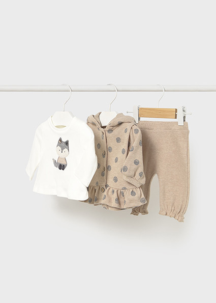 3PC FOX TRACKSUIT OAT