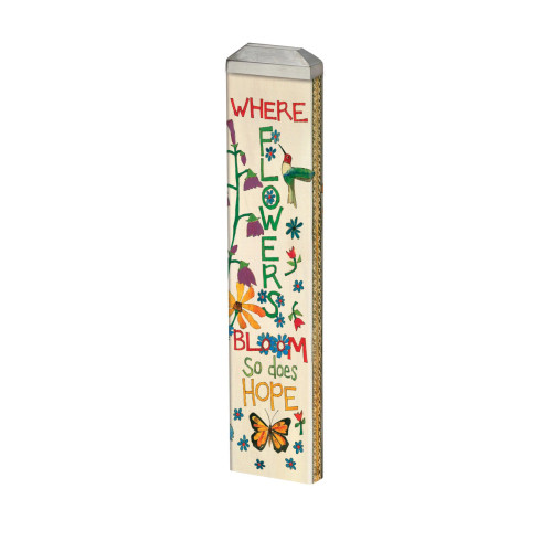 FLOWERS BLOOM 13" ART POLE
