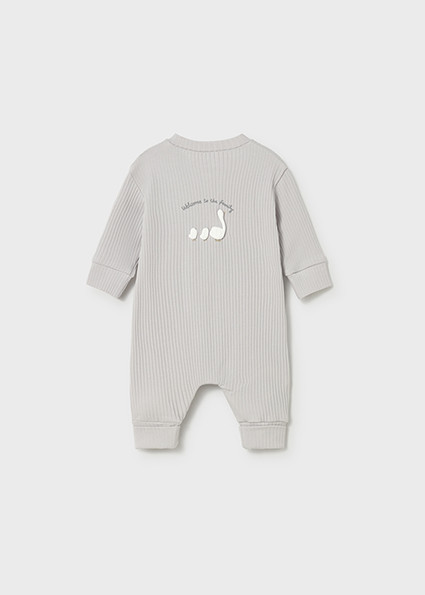 ROMPER SILVER RIBBED