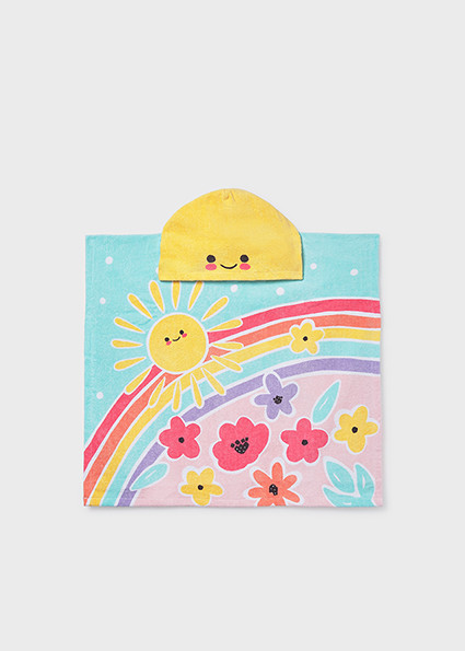 HOODED TOWEL SUNSHINE RAINBOW