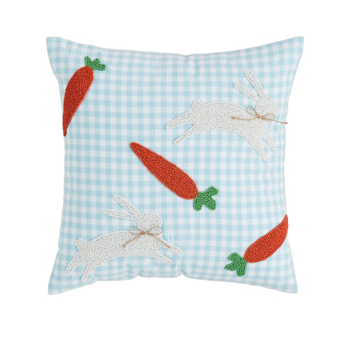 CARROT BUNNY EASTER PILLOW