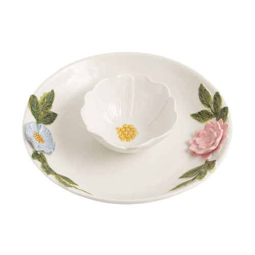 FLOWER CHIP & DIP SET