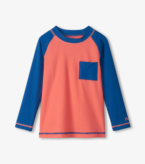 RASHGUARD TEE CORAL NAVY