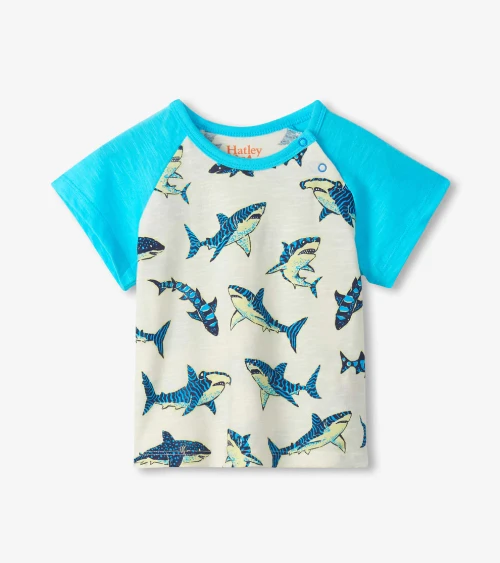 SHARK RAGLAN TEE