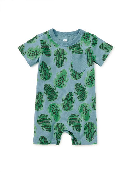 SHORTIE ROMPER HOPALONG FROGS