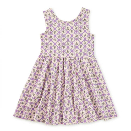 SLEEVELESS BALLET DRESS TILE FLORAL