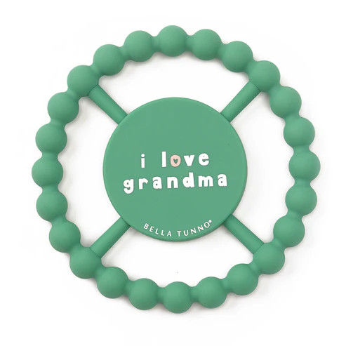 I LOVE GRANDMA HAPPY TEETHER
