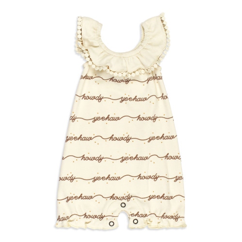 ORGANIC BUBBLE ROMPER HOWDY