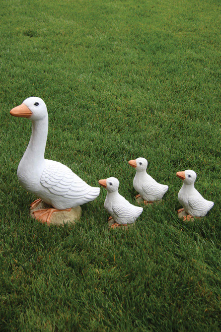 STATUE GEESE 4 PC SET