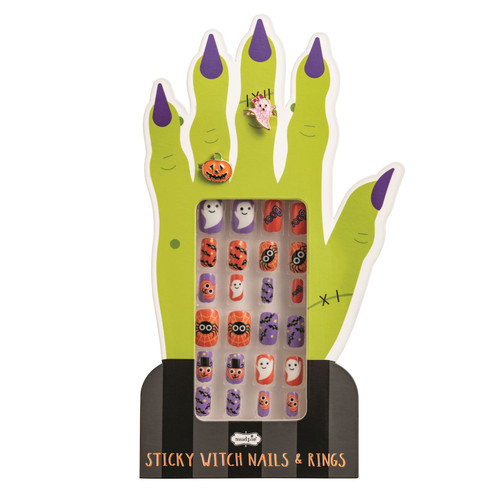 BLACK HALLOWEEN NAIL SET