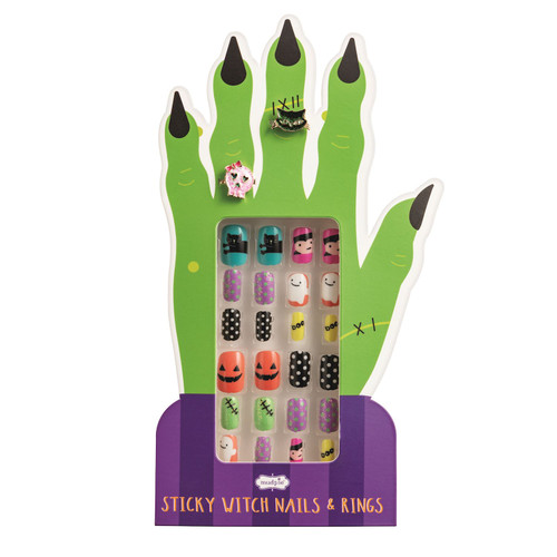 PURPLE HALLOWEEN NAIL SET