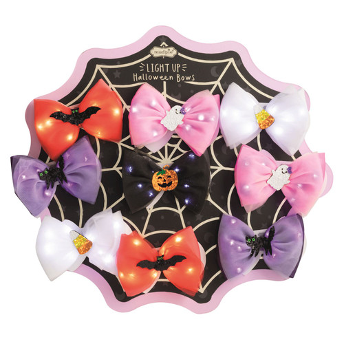 HALLOWEEN LIGHT UP HAIR BOWS