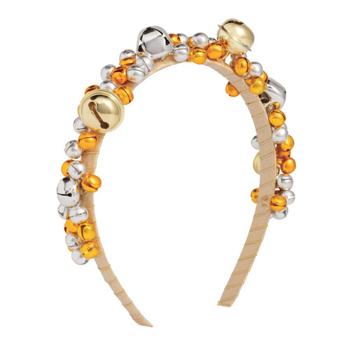 GOLD & SILVER BELL HEADBAND