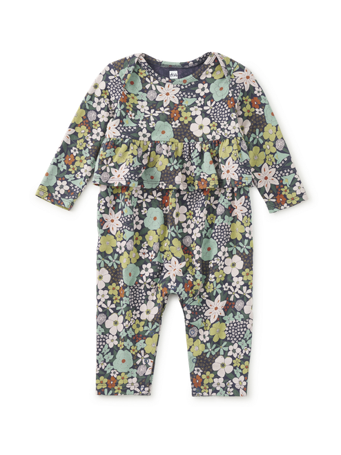 ROMPER PEPLUM CHELSEA GARDEN FLORAL