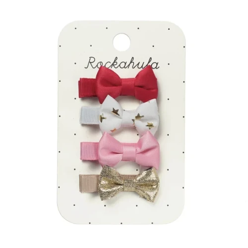 FESTIVE MINI BOW CLIPS