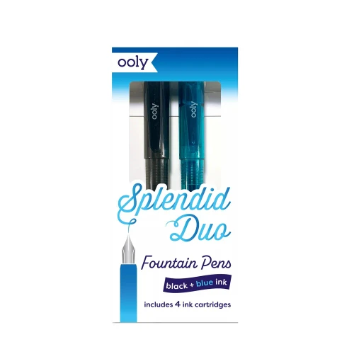 FOUNTAIN PENS - BLACK & BLUE INK