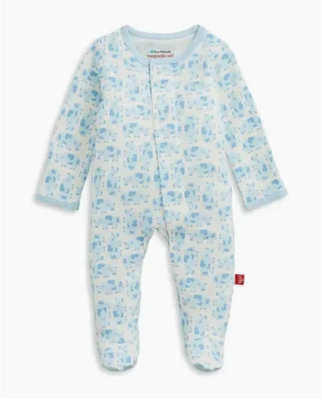 FOOTIE ORGANIC BLUE COW