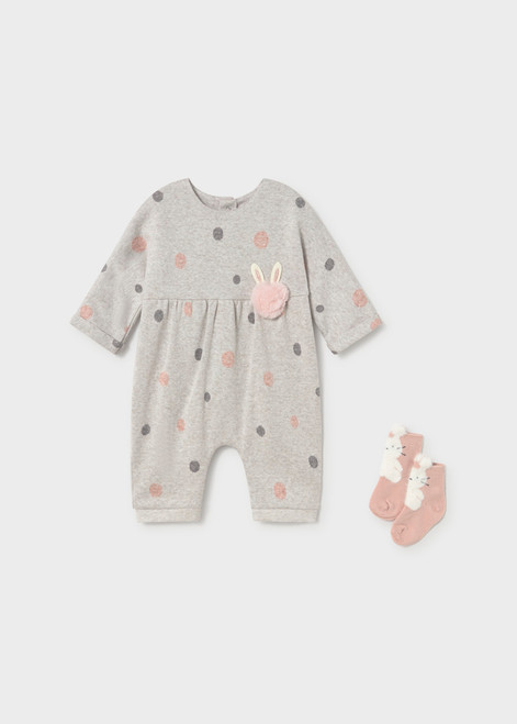 ROMPER W/ SOCKS BUNNY