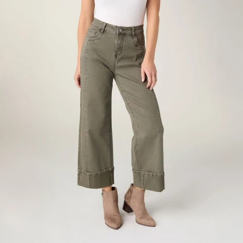PANT AVANTE WIDE ANKLE OLIVE