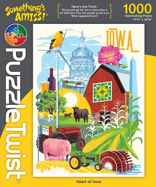 PUZZLE HEART OF IOWA 1000 PIECE