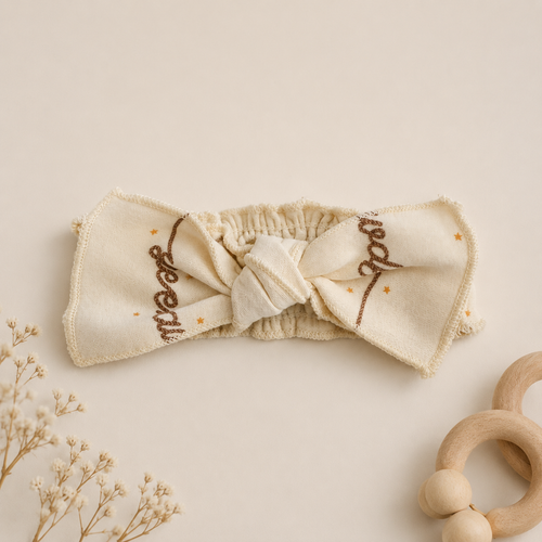 ORGANIC HEADBAND HOWDY 0-12M