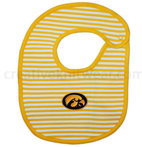 BIB GOLD WHITE STRIPED BIB