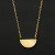 REFINED NECKLACE HALF MOON/GOLD