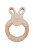 BUNNY SILICONE TEETHING RING SAND