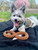 TALL TAILS ORANGE BRAIDED INFINITY TUG TOY DOG 11"